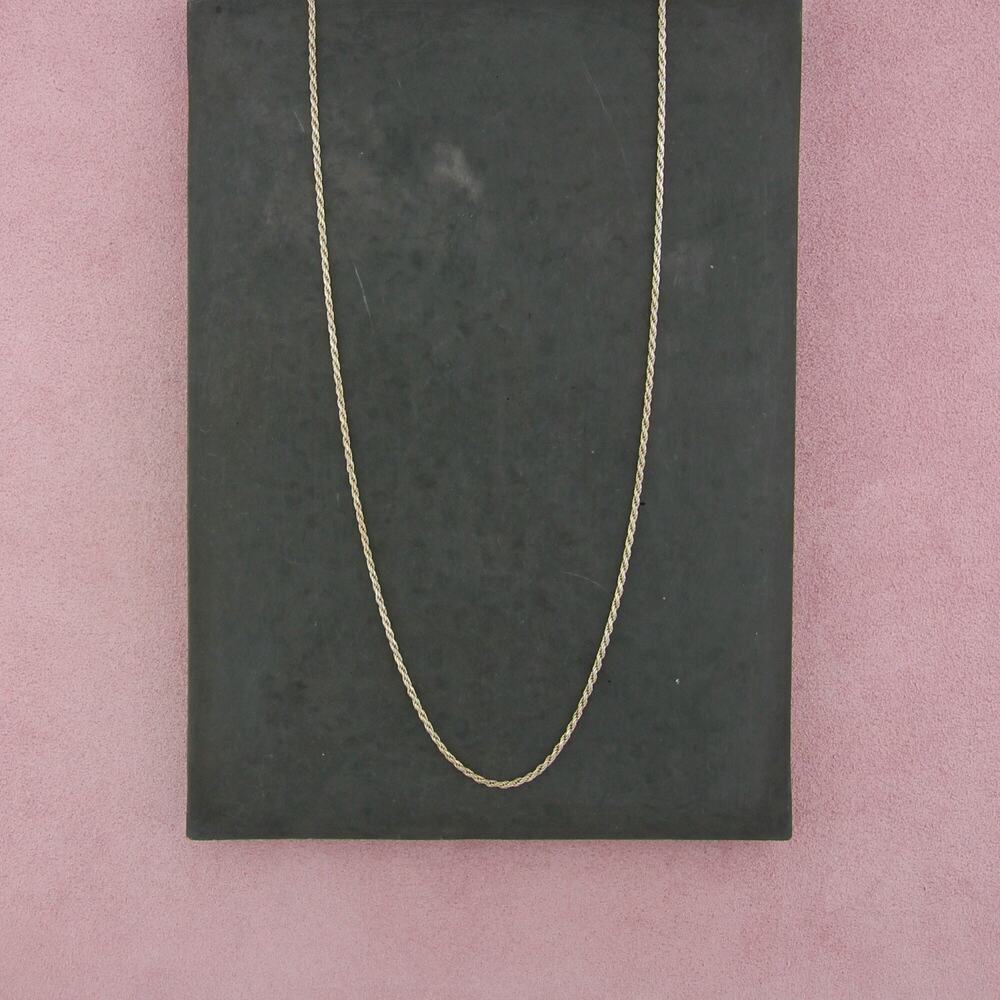 sterling silver italy 2mm rope chain necklace size 24in
